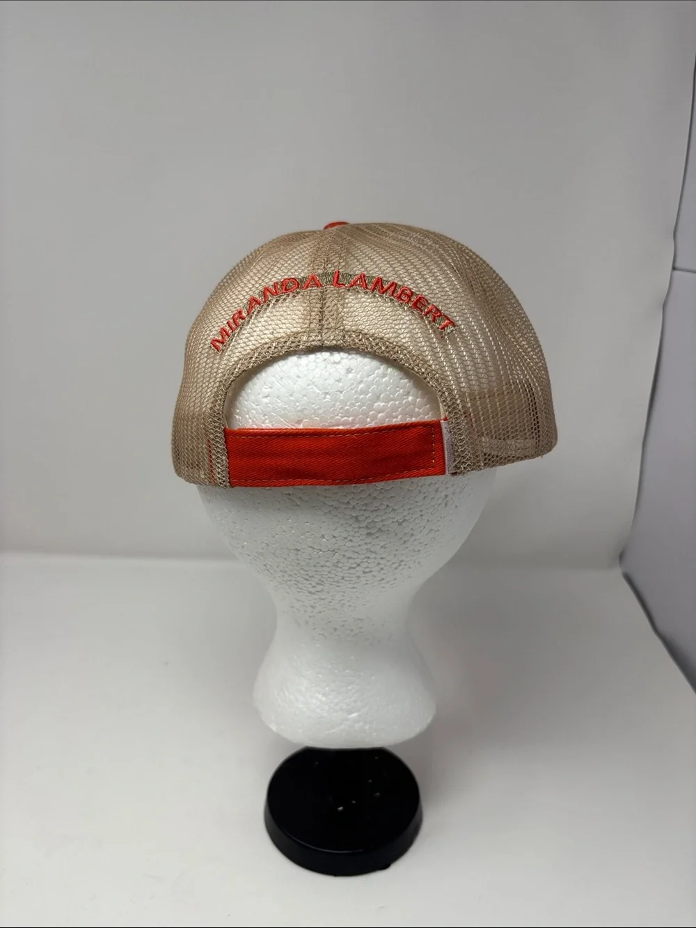 Miranda Lambert WILDCARD Orange Mesh Trucker Hat adjustable